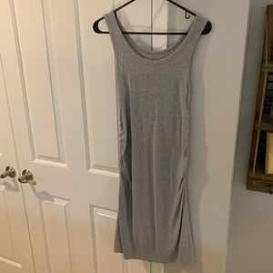 Sleeveless Gray Maternity Dress